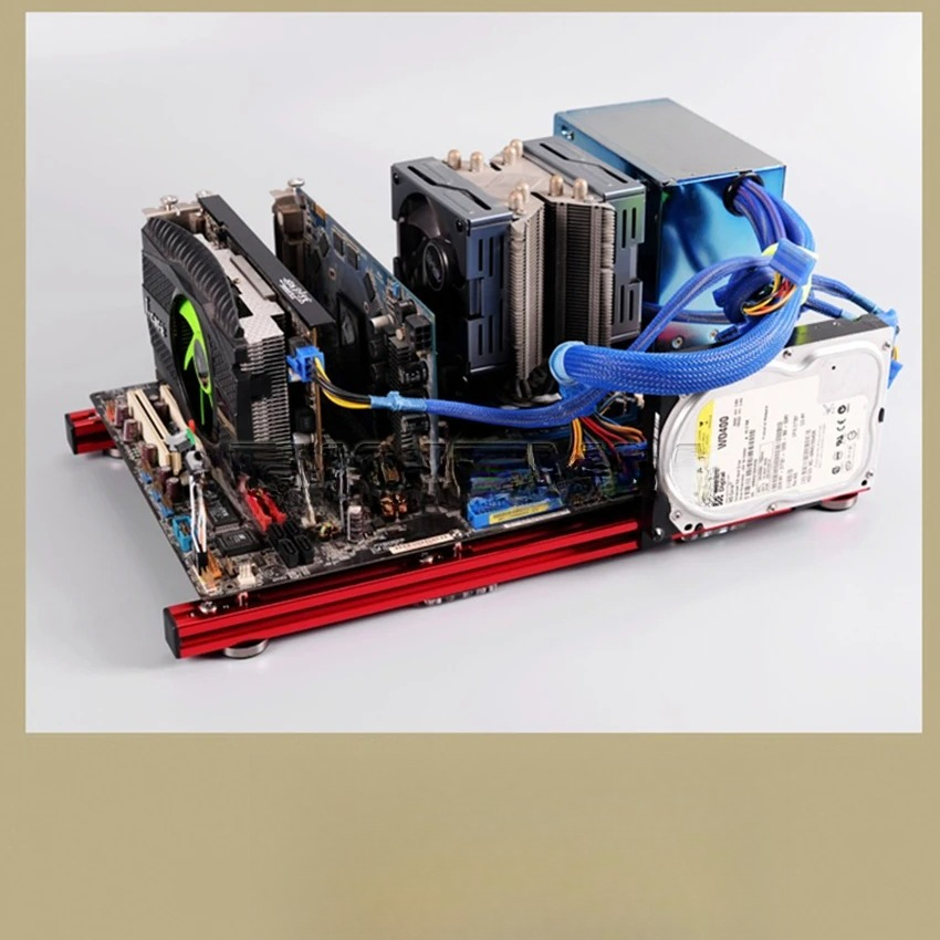 ATX PC Test Bench Aluminum All - огляд і ціна Aluminum Open Frame Test Bench Water Cooling
